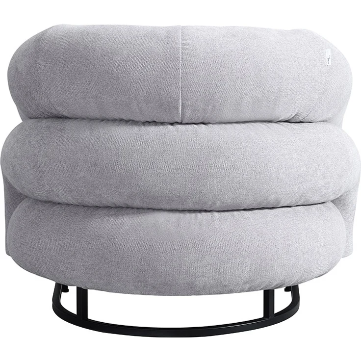 HOME DELUXE Sessel MACA - Samtgewebe Grau – Bild 5