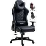 MaxPodium Tactical Gaming Stuhl | Ergonomischer Bürostuhl | Verstellbare Rückenlehne (bis zu 180 Grad), Armlehnen + Sitzneigung + Wippfunktion | Extra breiter Sitz | Höhenverstellbar | Schwarz