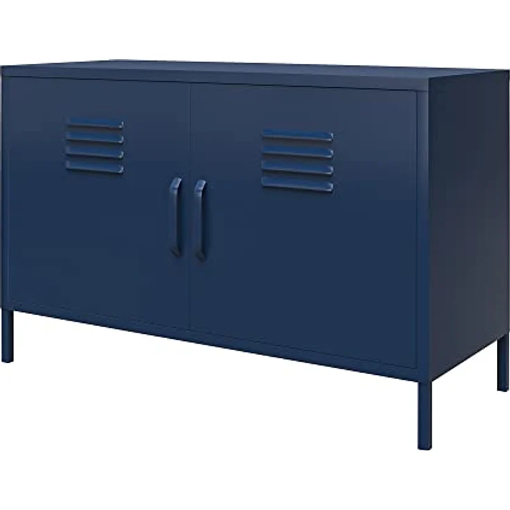 Dorel Home Queer Eye Bradford Metallschrank, Spind, Navy, Einheitsgröße – Bild 1