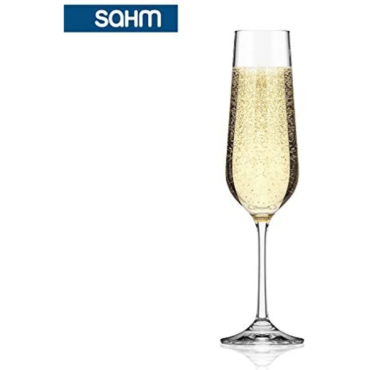 SAHM Sektglas Sektgläser Set 6 teilig - 200ml Sektglas oder Sektkelche, Edles Glas, 100% recyclebar – Bild 2