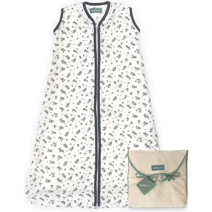 molis&co. Baby-Schlafsack. 0.5 TOG. Größe: 70 cm (0-6 Monate). Ideal für den Sommer. Bloom Mustard. 100% Baumwolle (Oeko-TEX 100). – Bild 1