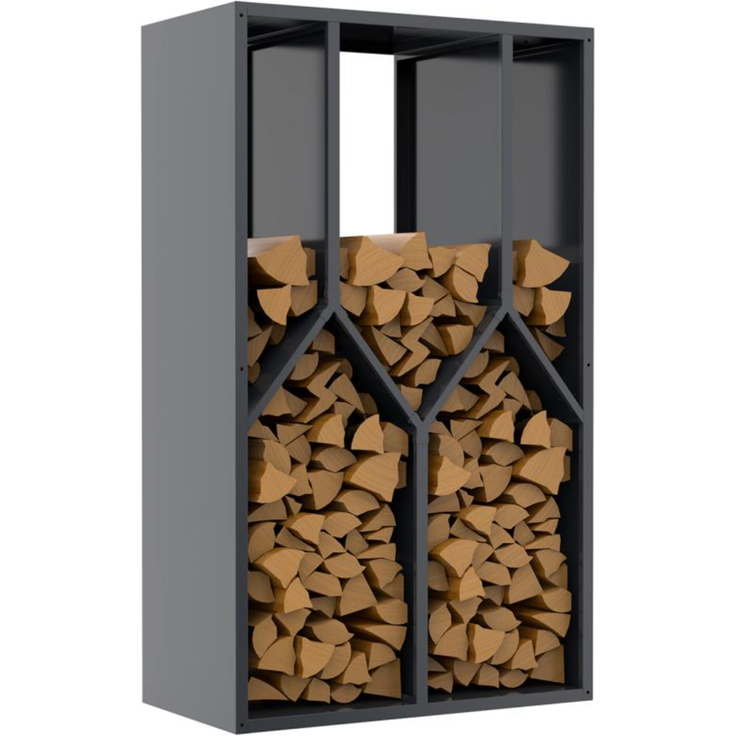 Westmann Castra B | Metall Kaminholzregal innen