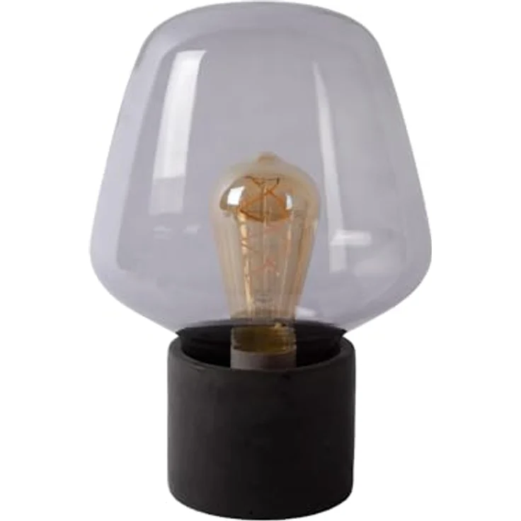 Lucide Becky 45569/01/65, Nachttischlampe mit Rauchglas und warmweißem Licht – Bild 2