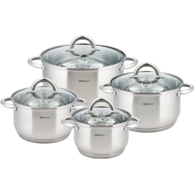 Kinghoff Kinghoff 8-teiliges Topfset 7572