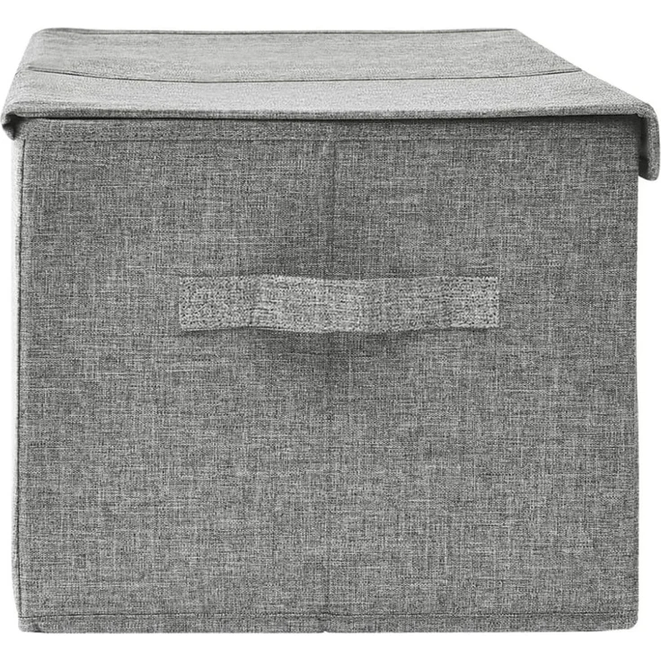 vidaXL Aufbewahrungsbox Stoff 50x30x25 cm Grau 332914 – Bild 5