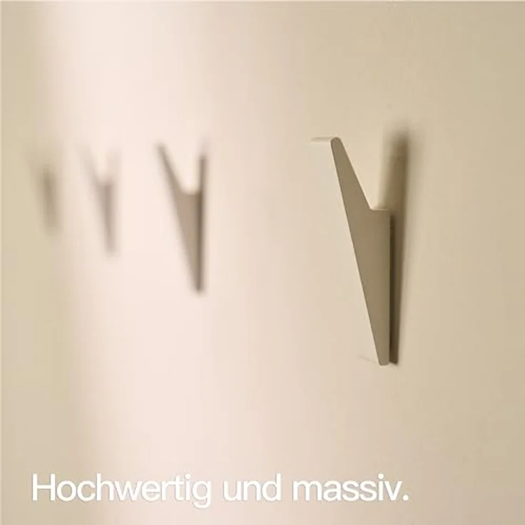 Designfabrik Hamburg Handtuchhaken DFHH KH, (4x Wandhaken), rostfrei, pulverbeschichtet, eloxiert, sandgestrahlt – Bild 4