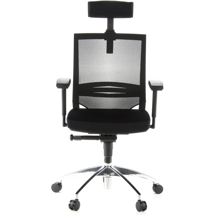 hjh OFFICE Profi Bürostuhl PORTO MAX Stoff Schwarz
