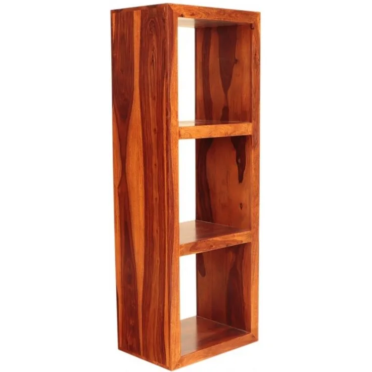 Bücherregal Tara 50x140x35 aus indischem Sheesham-Massivholz