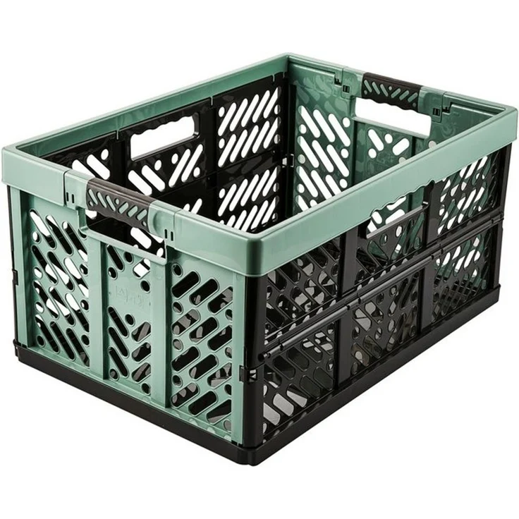 keeeper Stabile Profi-Klappbox mit Soft-Touch Griffen, 54 x 37 x 28 cm, 45 l, Ben, Nordic Green – Bild 4