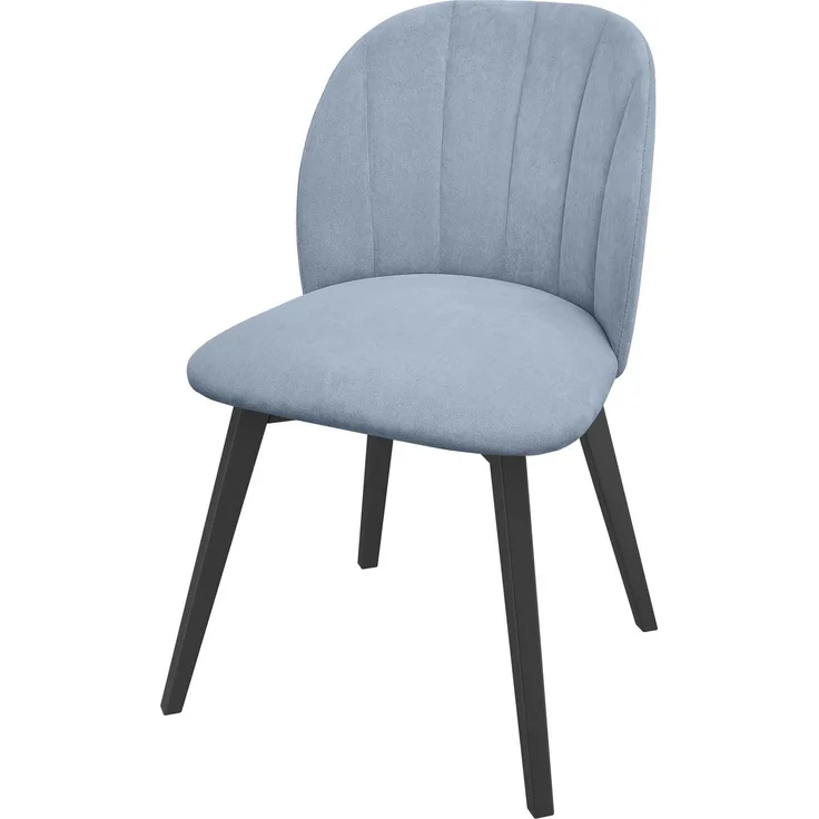 Gemütlicher Polstersessel graues Polster schwarze Stuhlbeine 1 Stück V-90. 71-61SwP38