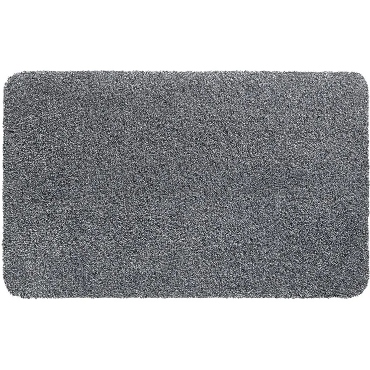 matches21 HOME & HOBBY Fußmatte Große Schmutzfangmatte für innen grau meliert in 50x80 cm, rechteckig, Höhe: 6 mm, Saugstarke Sauberlaufmatte als waschbarer Türmatte Fussabtreter