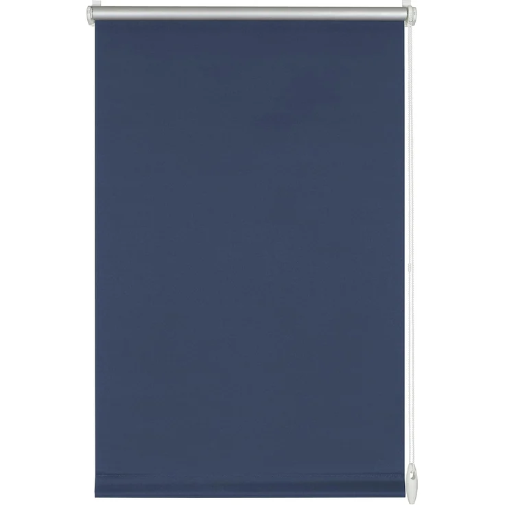 GARDINIA EASYFIX Rollo mit Thermo-Rückseite zum Klemmen oder Kleben, Verdunklungsrollo ohne Bohren, Hitzeschutz, Energiesparend, Blau, 100x150 cm (BxH), 30748 – Bild 1