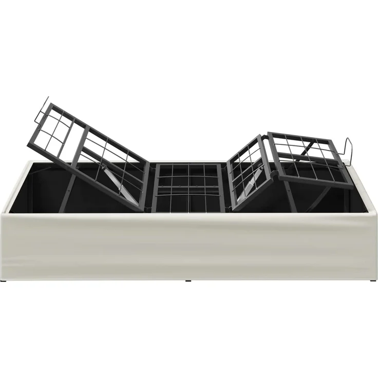 vidaXL Elektrisch verstellbares Bettgestell Weiß 190 x 90 x 33,5 cm 42037330 – Bild 7
