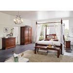 Himmelbett Akazie 160x200x224 nougat lackiert OXFORD #245