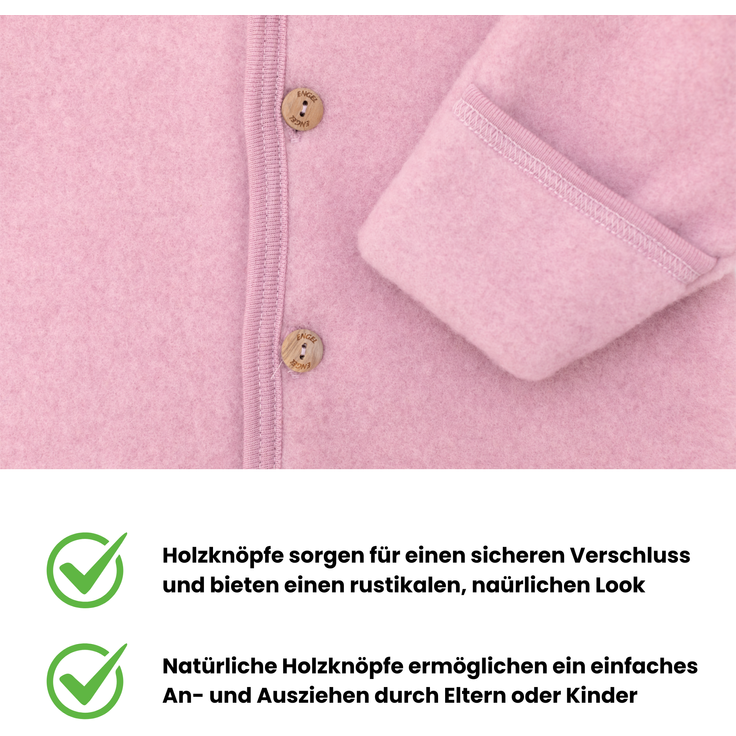 Engel Baby-Overall mit Kapuze, Holzknöpfen und Umschlag TOP – Bild 2