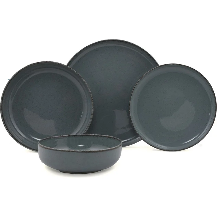 Hermia Concept Geschirr-Set Kütahya Porselen (16-tlg), 4 Personen, Porzellan, 4 Unterteller, 4 Speiseteller, 4 Dessertteller,4 Schalen – Bild 4