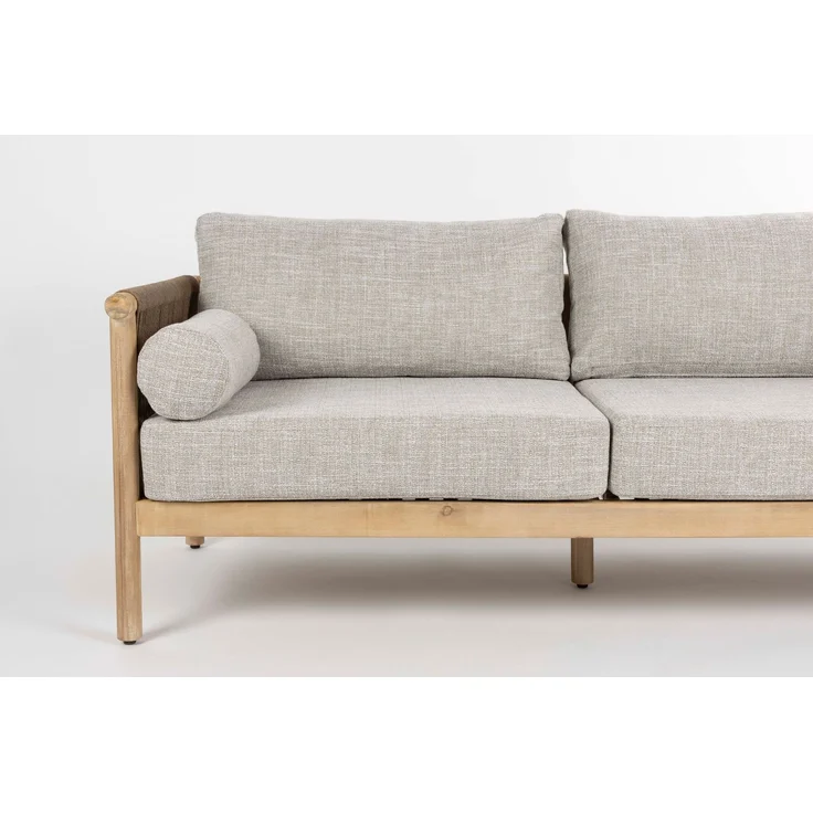 DutchBone Gartenmöbel-Set Oasis mit Sofa, Loungesesseln & Tisch, Akazienholz Beige 190x84x84,5 cm – Bild 4