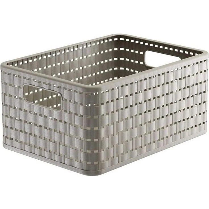 Rotho Korb Country 11 l cappuccino Kunststoffkorb Aufbewahrungskorb Körbchen – Bild 4