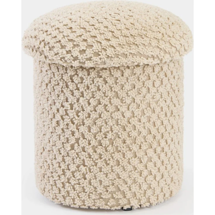 Skye Decor 'Alpaka - Beige' Pouf, Beige, 33 x 43 x 33 cm – Bild 3