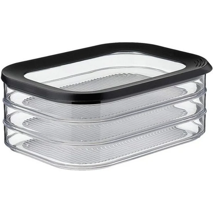 Mepal MODULA Aufschnittdose 3-teilig je 550 ml schwarz – Bild 1