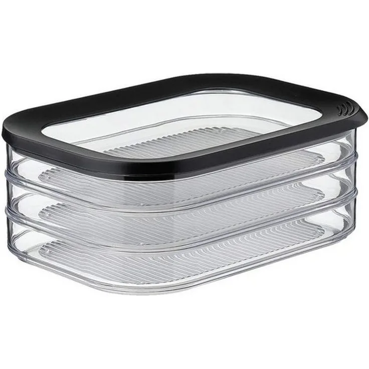 Mepal MODULA Aufschnittdose 3-teilig je 550 ml schwarz