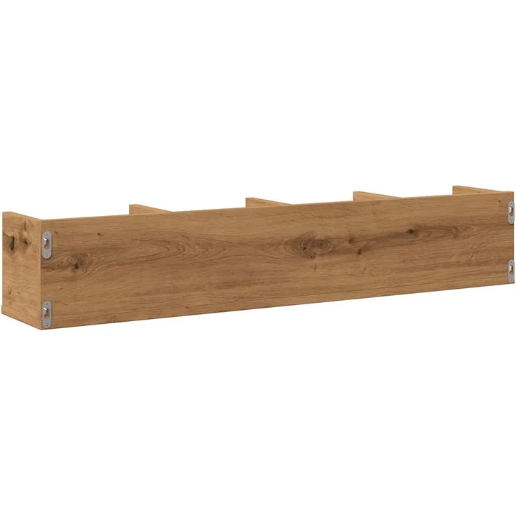 vidaXL CD-Wandregal Artisan-Eiche 100x18x18 cm Holzwerkstoff 855951 – Bild 5