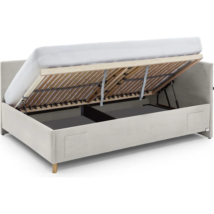 Polsterliege >Cool mit BK< Liegefläche 140x200cm, Scala Beige, Stellmaß: 150x90x210cm (BxHxT) – Bild 4