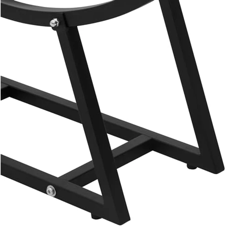 ML-DESIGN Kaminholzregal Indoor Feuerholzregal Schale für Brennholz Design Kaminholzlager, BxTxH:94x21x55 cm, Brennholzregal U-förmig für Kantholz aus pulverbeschichtetem Stahl – Bild 5
