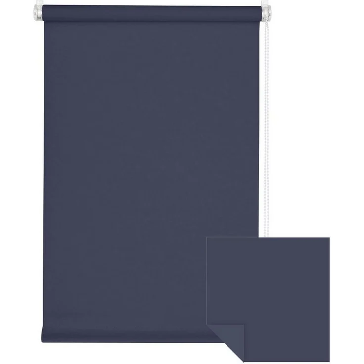 Verdunklungsrollo Klemmfix Tenebra Verdunkelungsrollo, 35x160 cm, dunkelblau, Victoria M, blickdicht, ohne Bohren, in Führungsschienen, Klemmfix, Verdunkelung, Mit Magnet. energiesparend – Bild 1