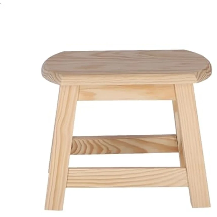 Aranaz Kleiner ovaler Hocker ohne Lack – Bild 4