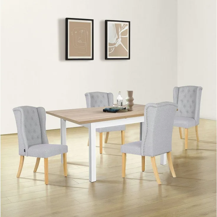 OTTO home Esstisch Ismund, aus Melamin und MDF Holz, Auszugsfunktion, Breite 120 oder 160 cm