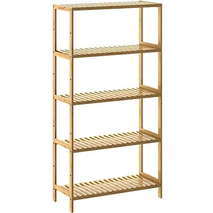 Casaria Standregal, mit 5 Ablagen Höhenverstellbar 130x60x26 cm Stabil Küchenregal