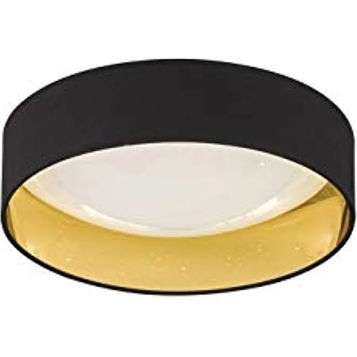Fischer & Honsel 20308 Deckenleuchte Sete 40 cm schwarz gold mit Sterndekor