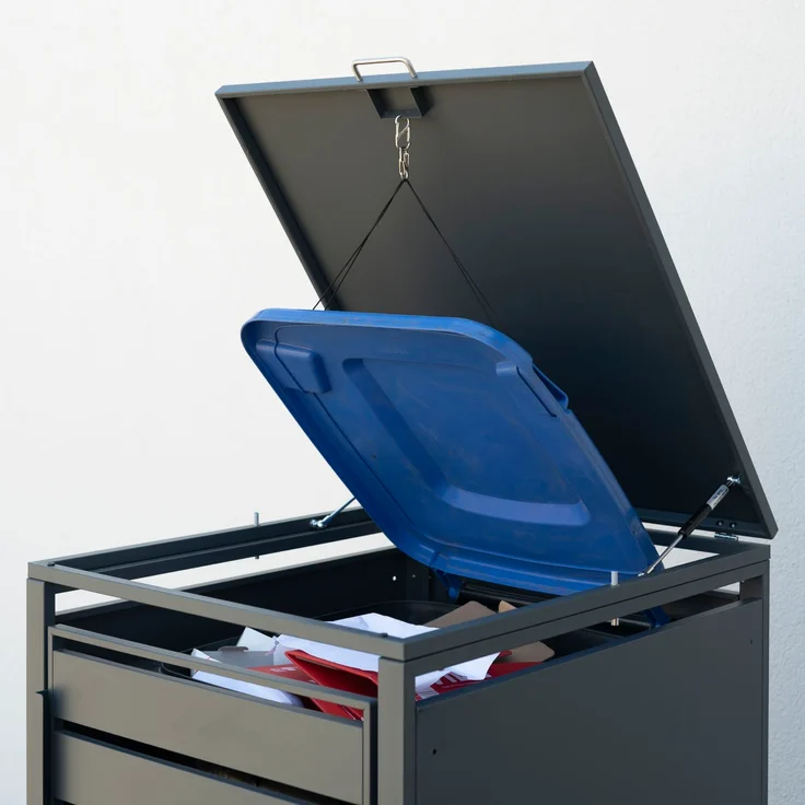Westmann Metall Mülltonnenbox Kubus | 240 L | – Bild 3