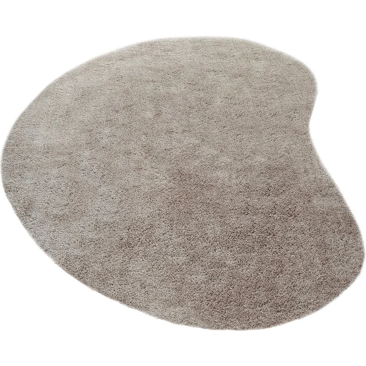 LeGer Home by Lena Gercke Hochflor-Teppich Halrum, einfarbig, besondere Form, modern, U-förmig, Höhe: 25 mm, organische Form, bean shape, kuschelig, Wohnzimmer, Schlafzimmer – Bild 2