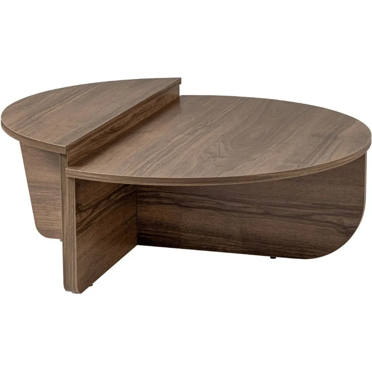 Calicosy Set aus 2 Couchtischen L90 cm - ORION - Dunkles Holz – Bild 1