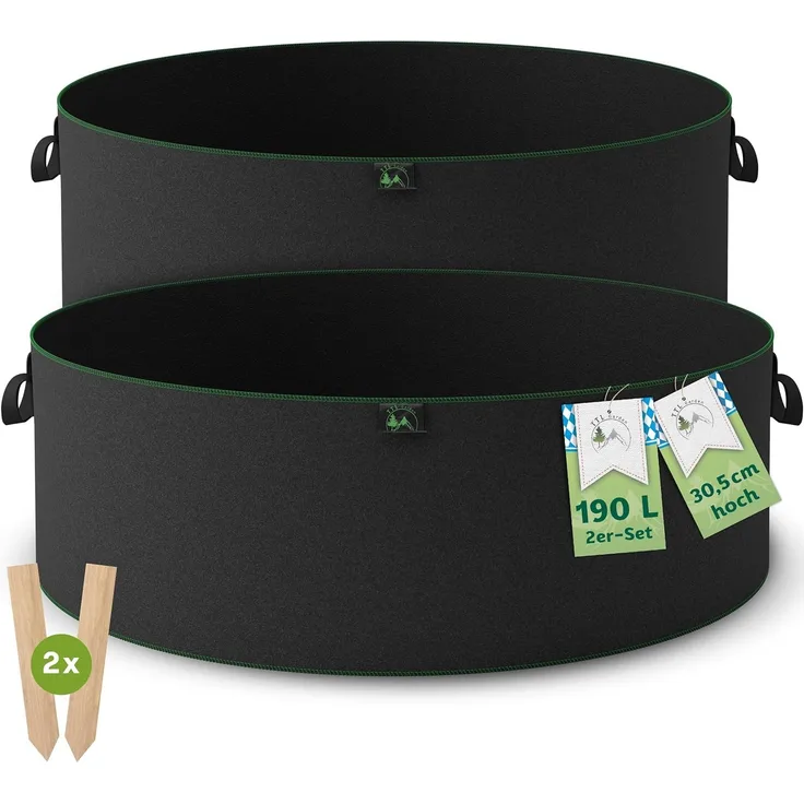 TTL Garden Pflanzsack - Blumentopf, Pflanzkübel, Pflanztopf, Topf für Pflanzen