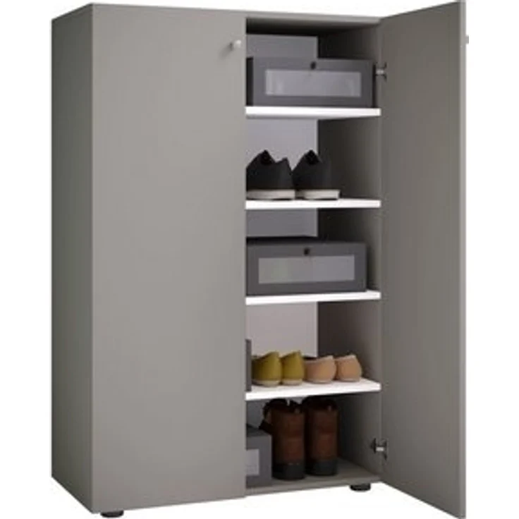 VCM Schuhschrank Lona 917827 Grau H. 110 x B. 70 x T. 39 cm – Bild 6