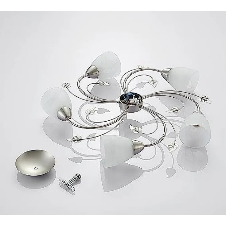 Lindby Deckenleuchten Yannie, Metall, Alu IP20, 5 x 4,5 W LED – Bild 6