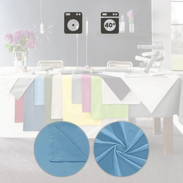 REDBEST Platzset Tischset "Seattle" 6er-Pack, Baumwolle Uni – Bild 2