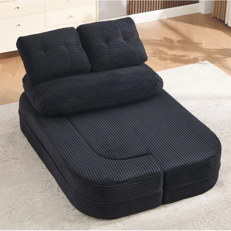 Schlafsessel 165cm×97cm×61cm 2-in-1 mit Liegefunktion und Getränkehaltern – Bild 2