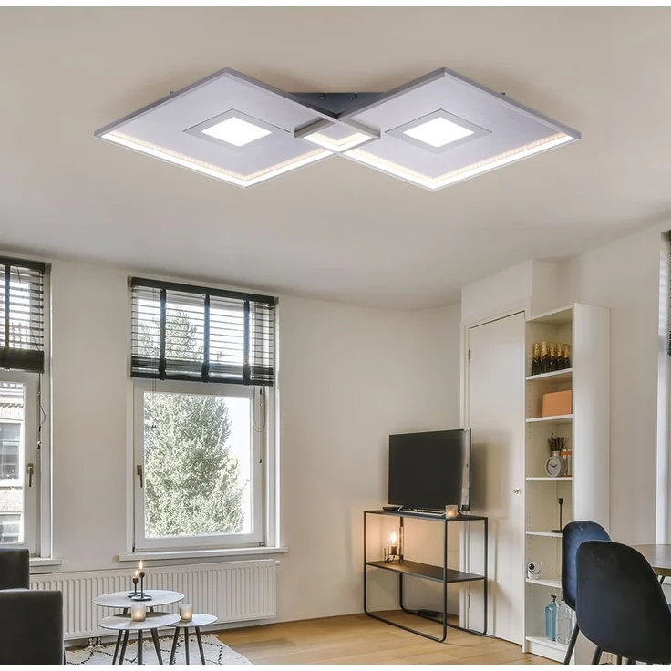 LED Deckenleuchte, Fernbedienung, dimmbar, 2400 lm, L 96 cm – Bild 6