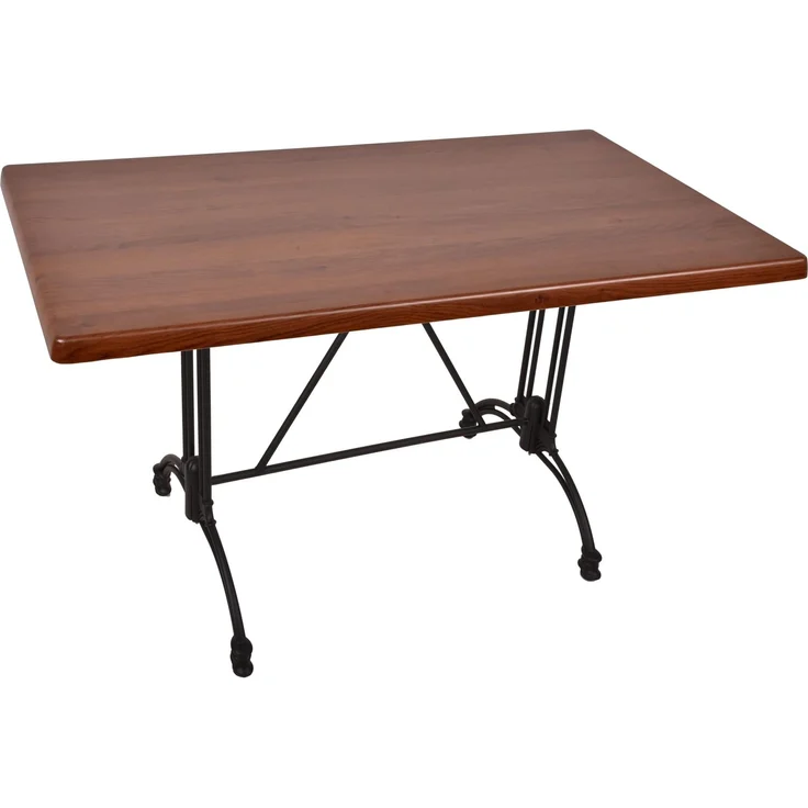 Bistrotisch JOANA 120x80cm Rechteckig Dunkelbraun Holz | Cafétisch Bartisch Gartentisch Outdoor-Esstisch – Bild 1