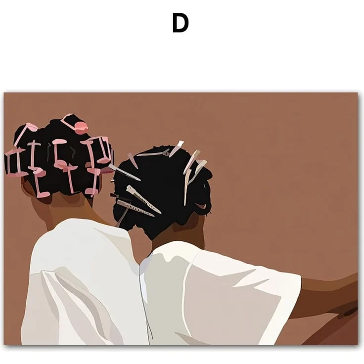 Poster Hip Hop Schmuck Mode | Schwarz Mädchen · Bilder Wohnzimmer | Wandbilder Schlafzimmer | Deko Print ohne Rahmen | Bilder Kunstdruck - 21 x 30 cm / A – Bild 5