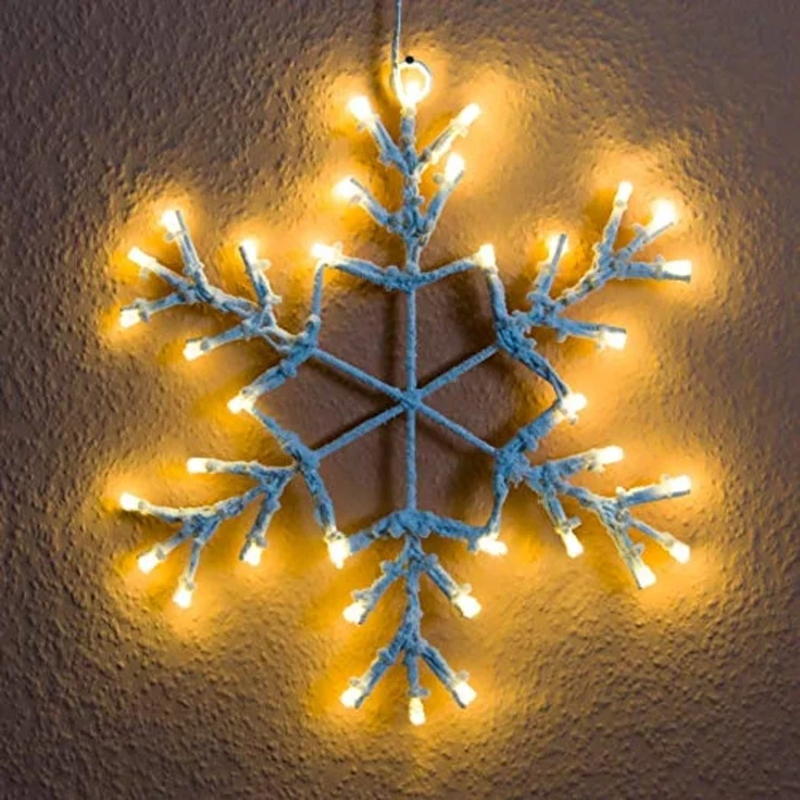 Nipach LED Fensterbild XA11276 LED Schneeflocke Schneeoptik 36er ww – Bild 5