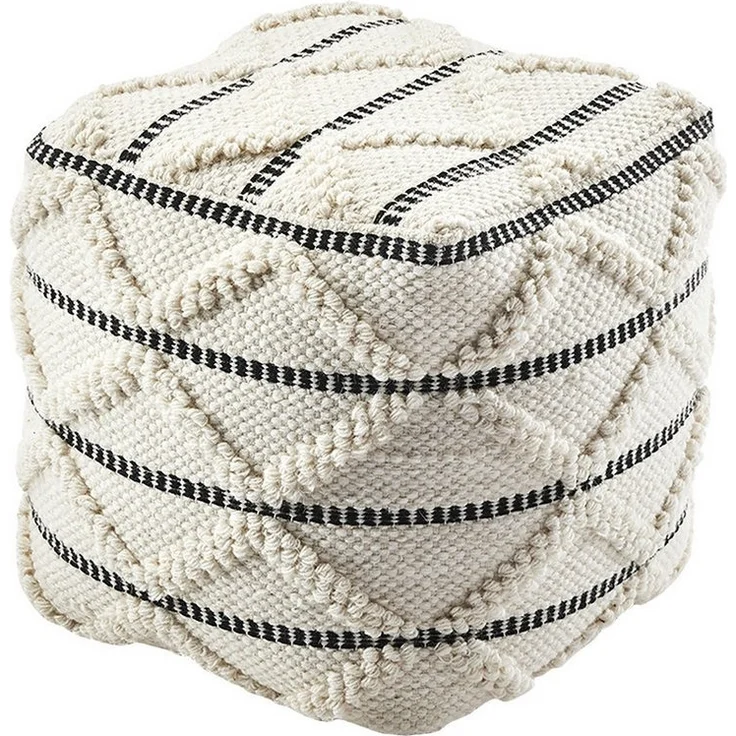 Kobolo Sitzwürfel Sitzpouf Pouf - JAIPUR - aus Baumwolle mit Muster (1 Stück) – Bild 5