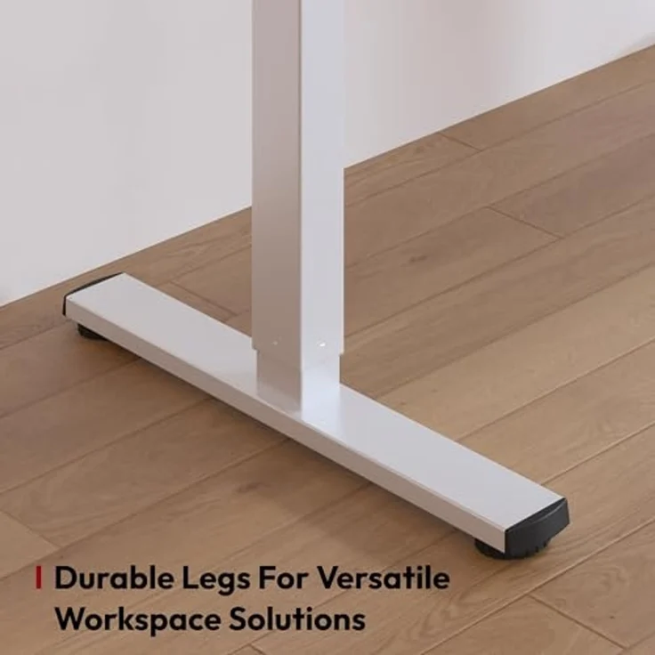 SANODESK Höhenverstellbarer Schreibtisch 120x60 cm Schreibtisch Höhenverstellbar Elektrisch Ergonomischer Steh-Sitz Tisch Computertisch für Heimbüro Homeoffice(weiß) – Bild 6