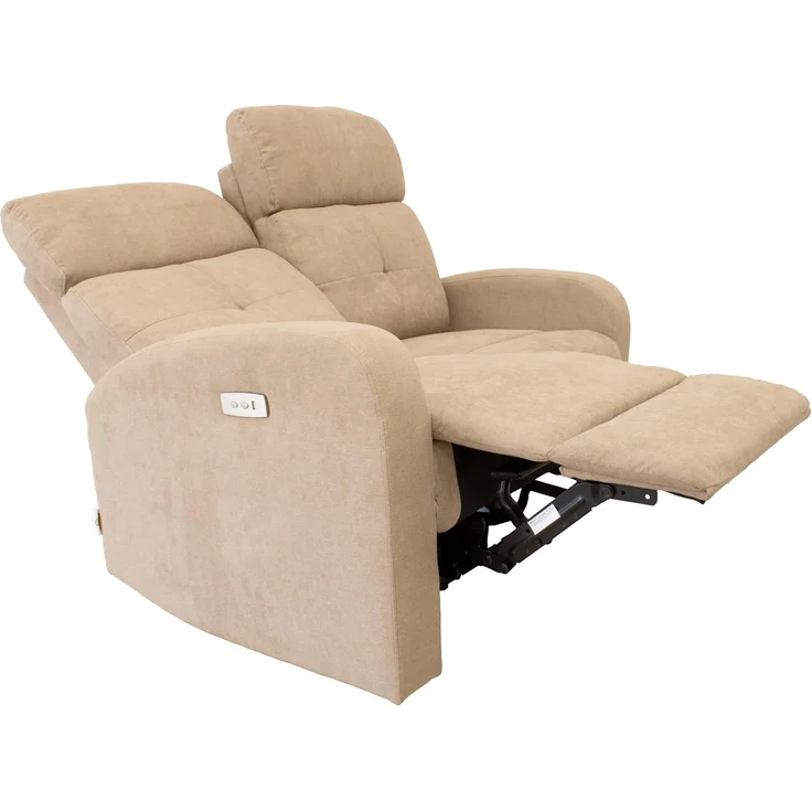 GARDENIA Elektrisches Sofa mit Verstellbarer Rückenlehne, Basis: Metall, Taupe, 130 x 77 x 104 cm – Bild 6