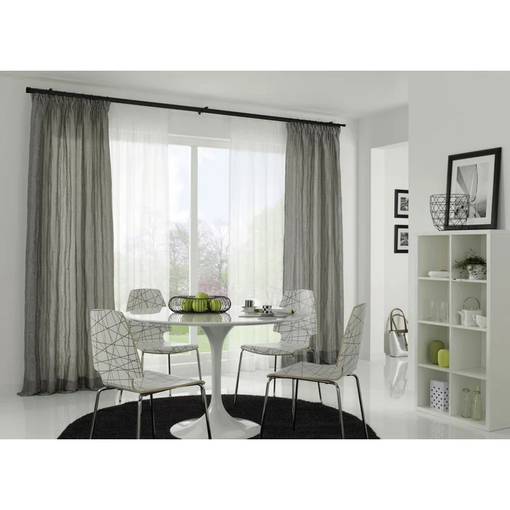 Gardinia Endstück für Gardinenstange Chicago Zylinder für Ø 20 mm schwarz-matt – Bild 2