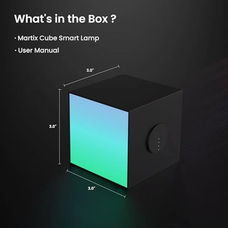 Yeelight Cube Intelligente Tischleuchte Wi-Fi/Bluetooth Schwarz Multi 802.11b 802.11g Wi-Fi 4 (802.11n) 2 4 GHz – Bild 7